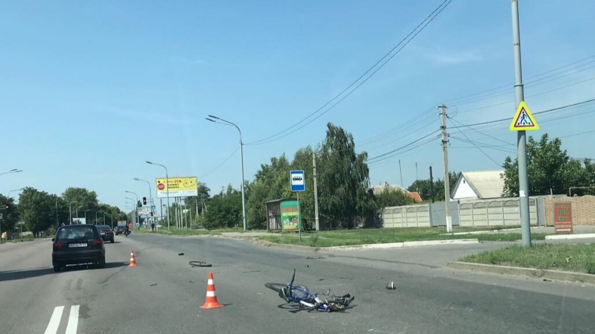 ДТП в Павлограде - евробляха сбила велосипедиста на улице Днепровская