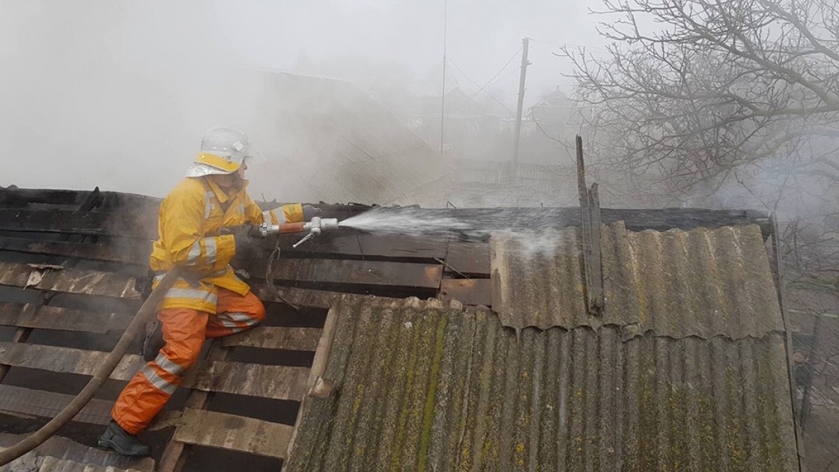 В Юрьевке утром горела хозпостройка