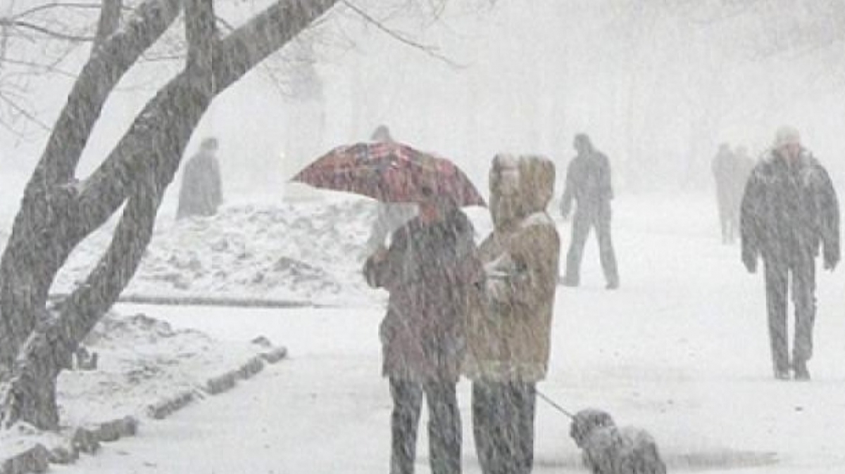 В Украину идут морозы и снег