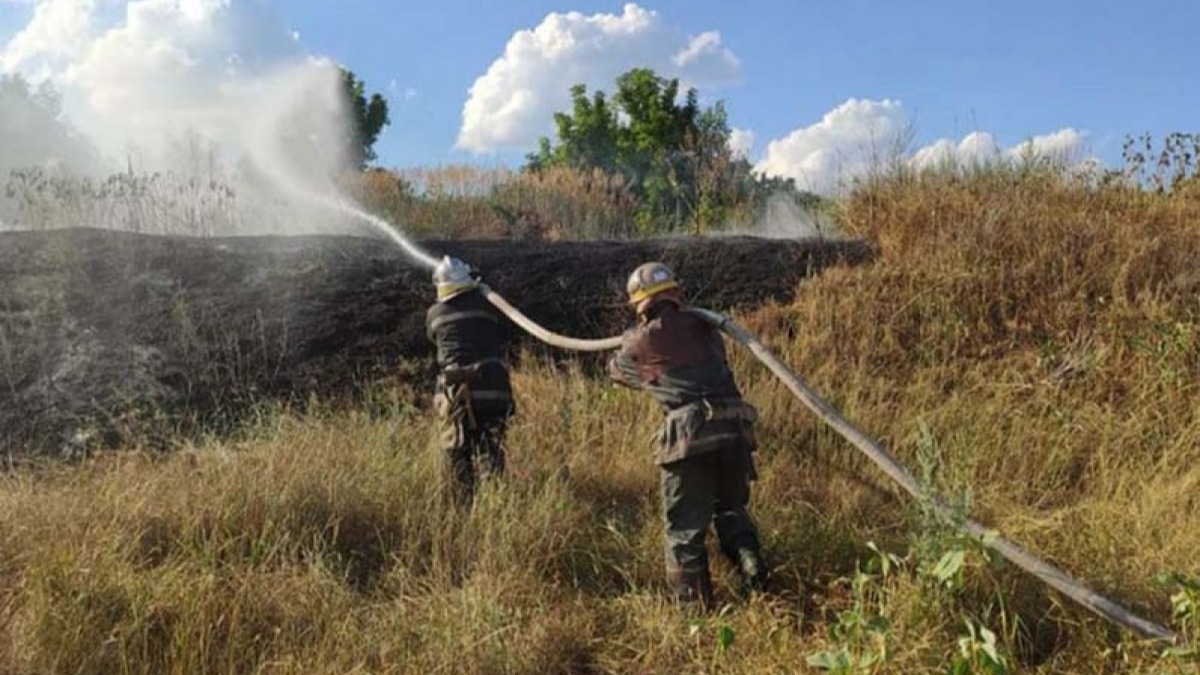 На территории Днепропетровской области за сутки произошло 41 пожар в экосистемах