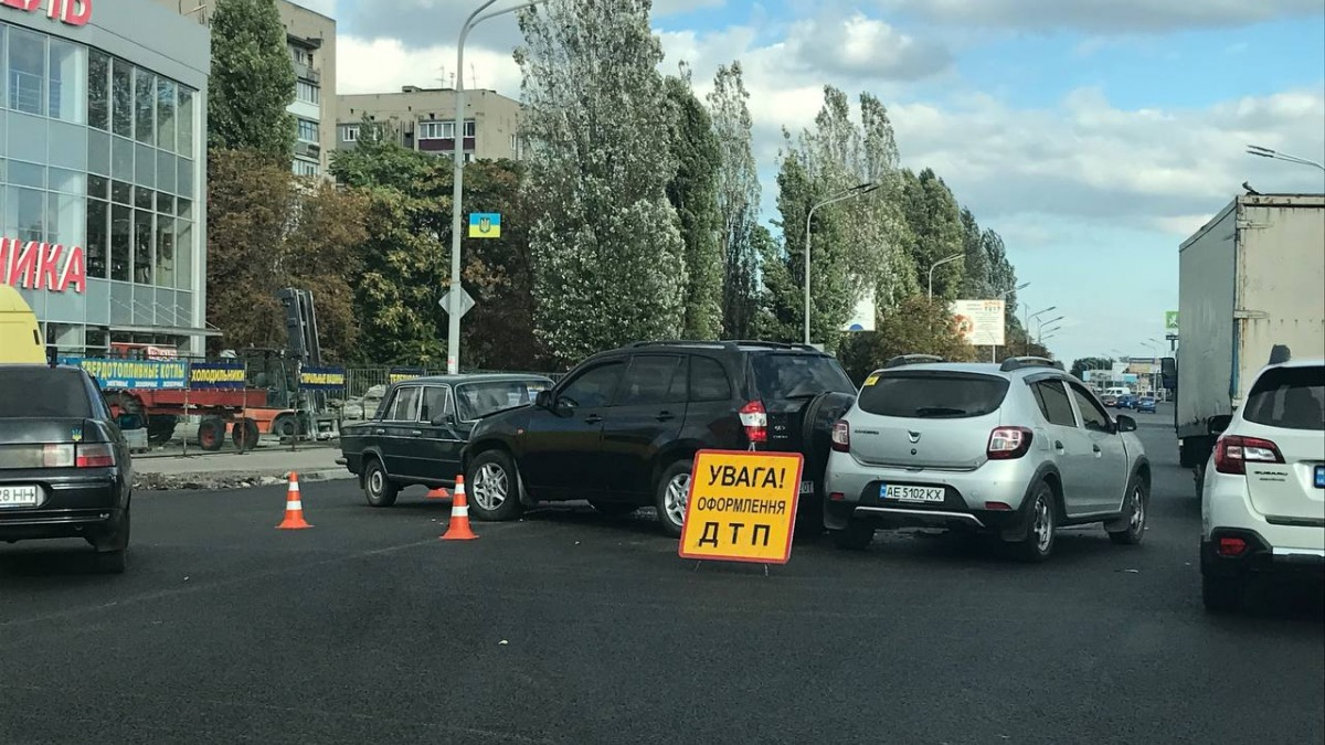 ДТП на улице Днепровская в Павлограде возле автостанции