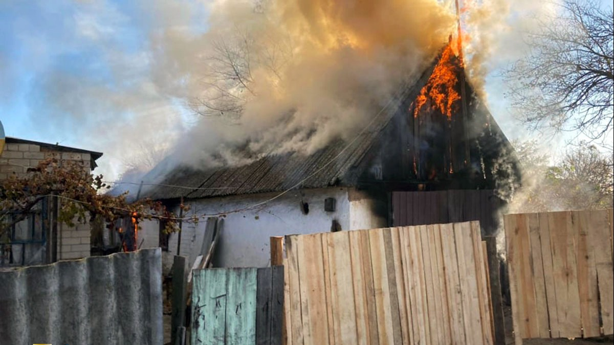 Пожар в Терновке на Горького - горела крыша здания