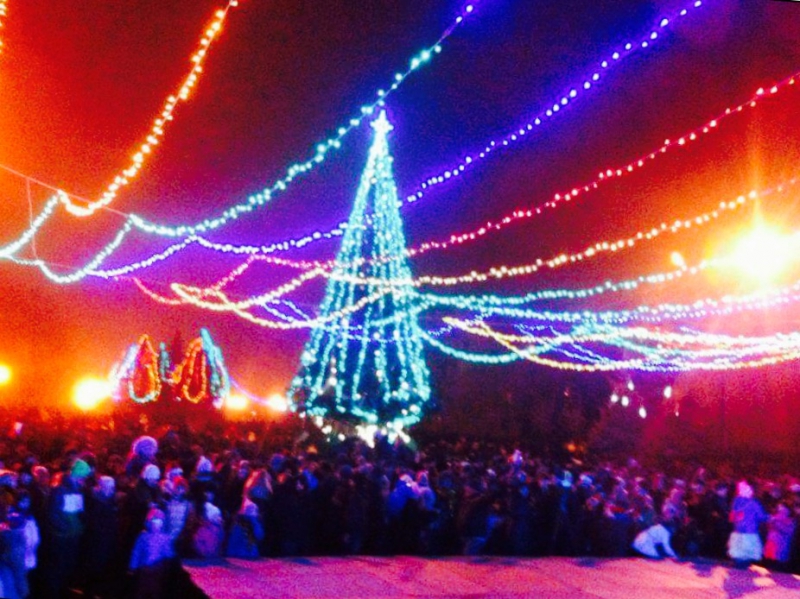 Терновка встретила Новый год салютом и файер-шоу