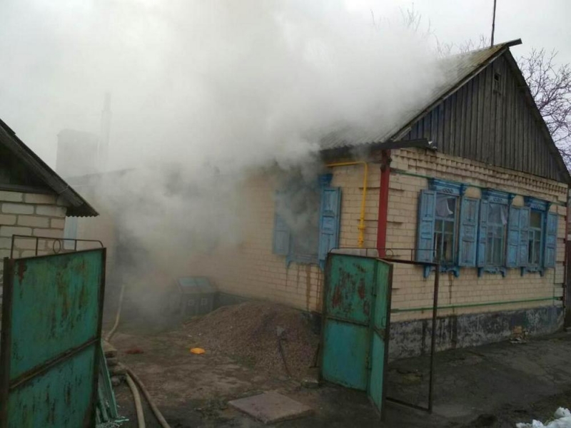 В Павлограде загорелся частный дом