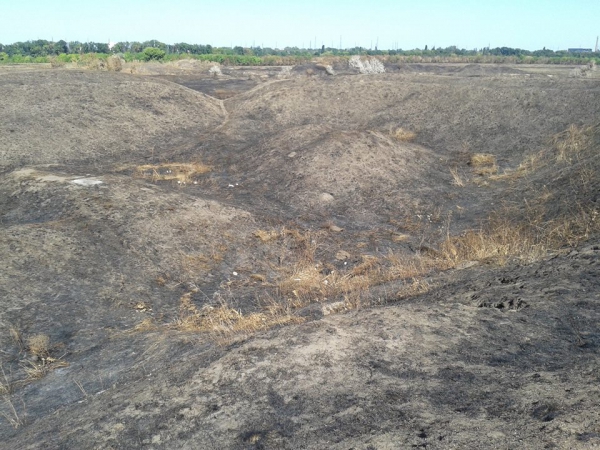 На Павлоградщине горел памятник Мавринский майдан