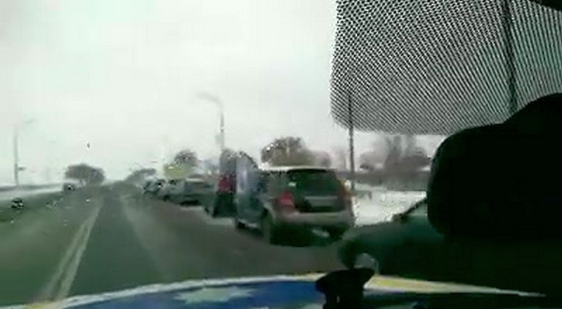 «Евробляхеры» Павлограда выехали на акцию протеста (ВИДЕО)