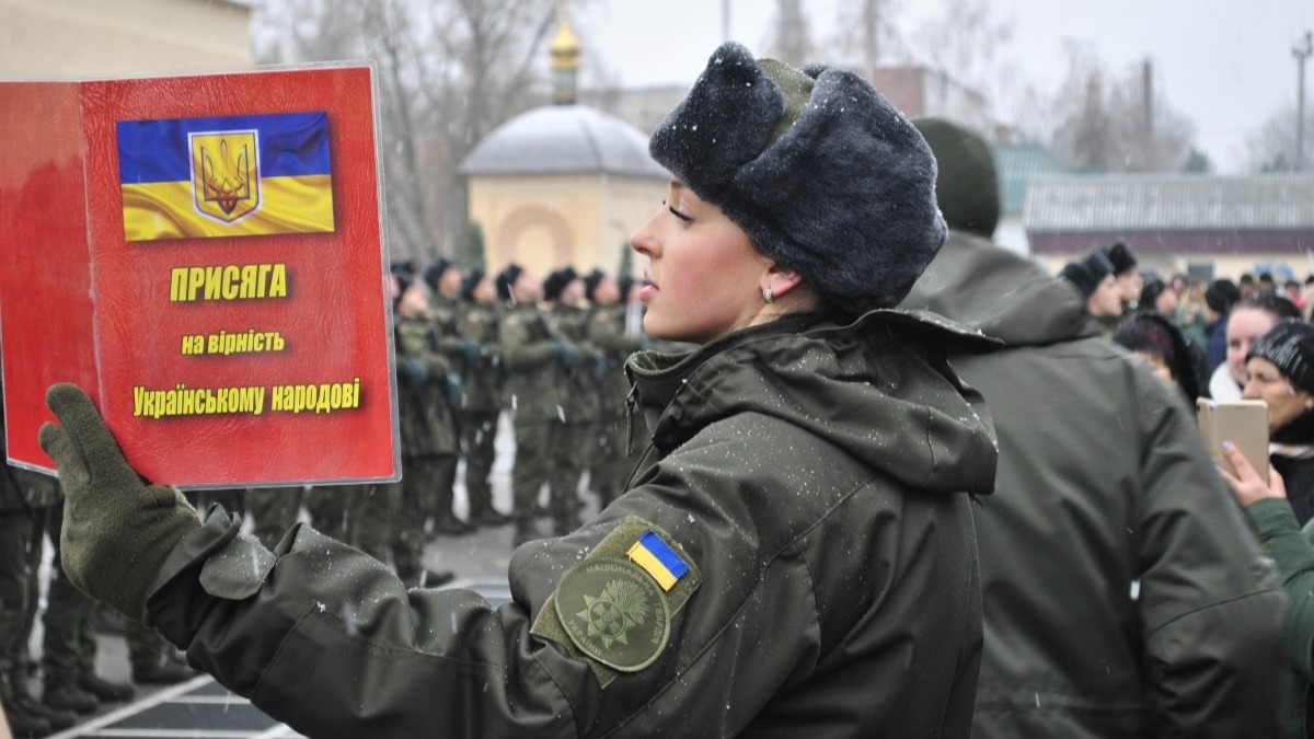 В Павлограде приняли присягу новобранцы Национальной гвардии Украины