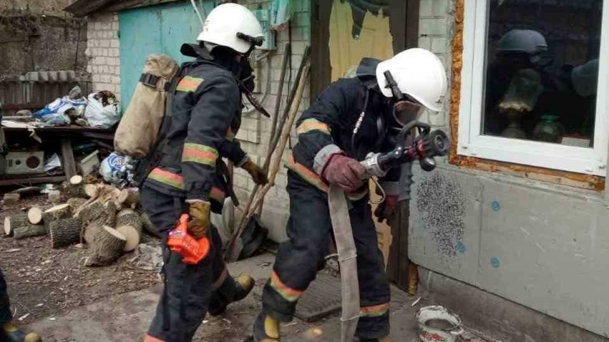 В Павлограде во время пожара в частном жилом доме пострадал мужчина